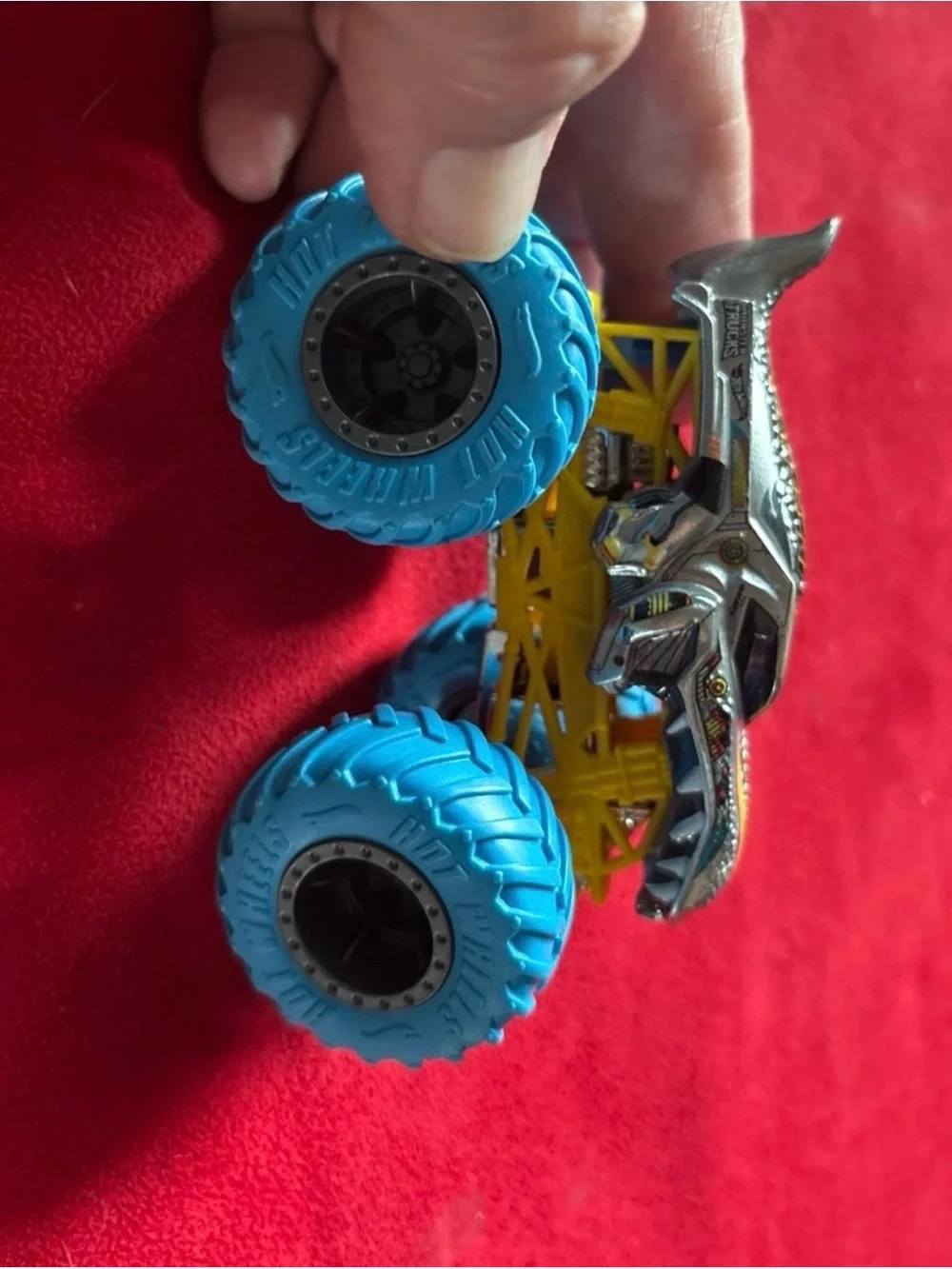 Hot Wheels Monster Trucks Loose 1/64 Scale Mega-Wrex with Blue Tires Truck